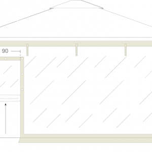 Cristal for parasols