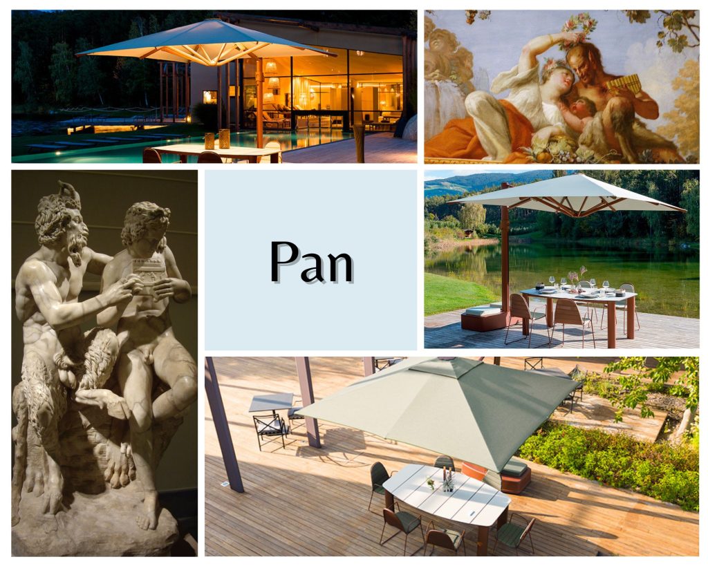 Pan – Il dio che ama la terra - Pillole di mitologia - Ombrellone Pan e Pan evo 1 Pan & Pan evo Crema Outdoor