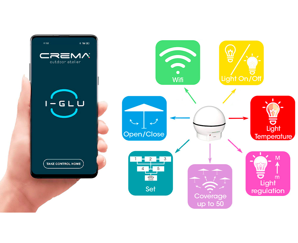 Domotica app Crema Outdoor