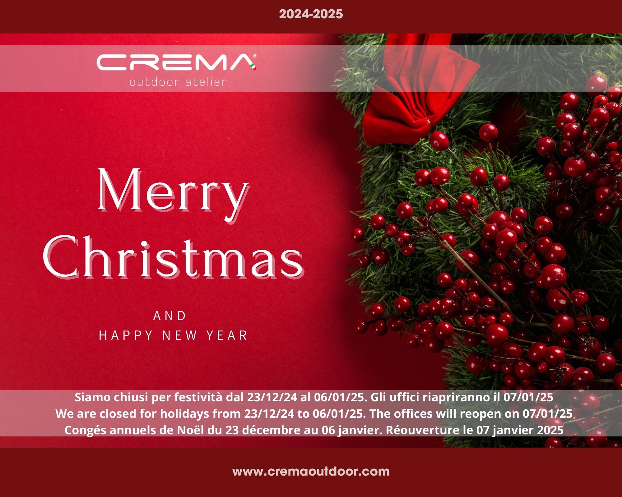 BUONE FESTE CREMA OUTDOOR